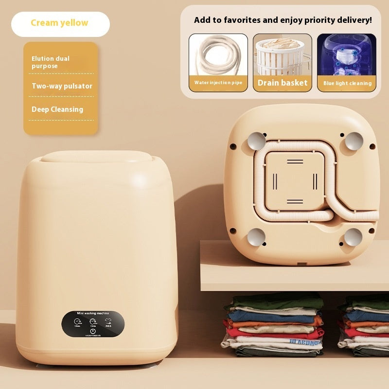 Semi-Automatic Small Underwear Washing Machine